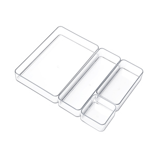 抽屉收纳盒内置宿舍桌面化妆品化妆刷分格收纳盒子小整理隔板塑料