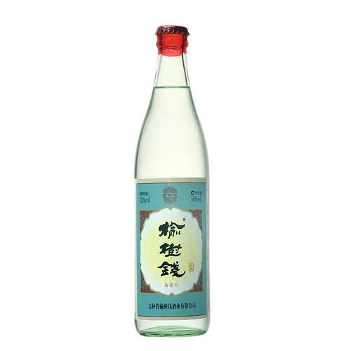 榆树钱酒52度高粱白简装光瓶白酒 浓香纯粮酒42度口粮酒吉林名酒