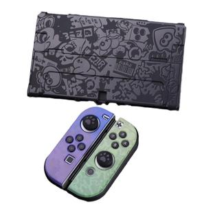 switch保护套oled硬壳分体手柄硅胶一体式任天堂日版长续航版蜡笔小新星之卡比switch喷射战士保护壳收纳包