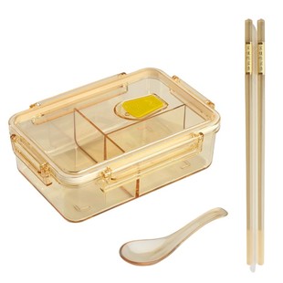 茁健茁康PPSU饭盒便当盒耐温分格轻便上班族学生可微波炉带饭餐盒