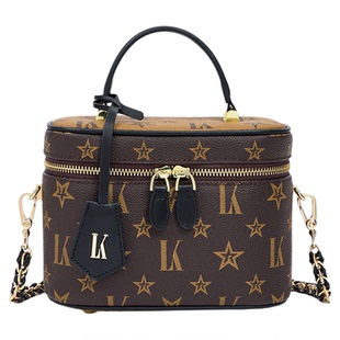 LK情人节礼物包包轻奢老花盒子包小方包2026新款小众斜挎包化妆包