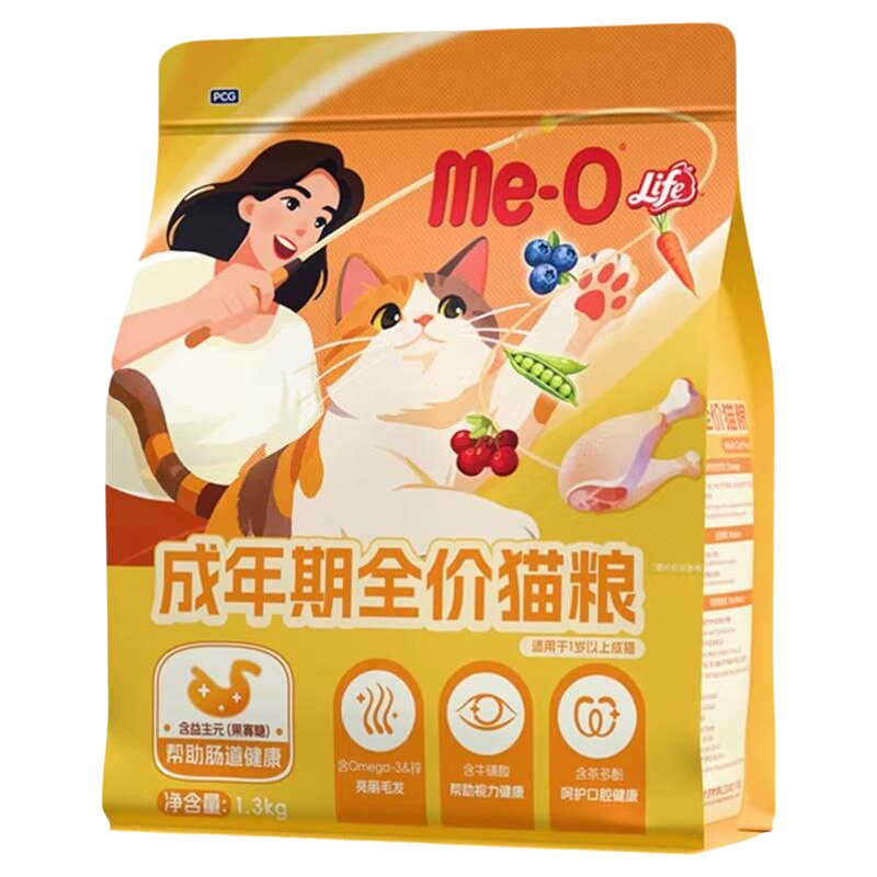 咪欧成猫粮鸡肉果蔬适口好5.2kg