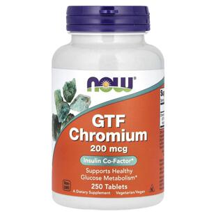 Now诺奥GTF铬补充片缓解身体葡萄糖代谢胰岛平衡调理健康糖转化好