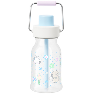 万兀玻璃杯女生高颜值高硼硅耐高温吸管水杯夏日便携咖啡手提杯子