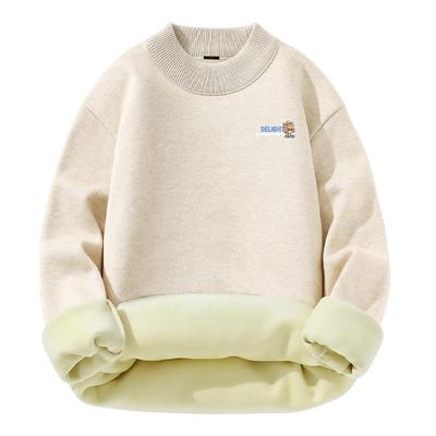 加绒毛衣男款秋冬季初高生保暖