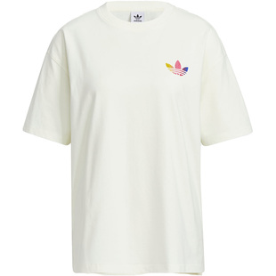 Adidas/阿迪达斯官方正品三叶草夏季女子休闲运动短袖T恤IK8628