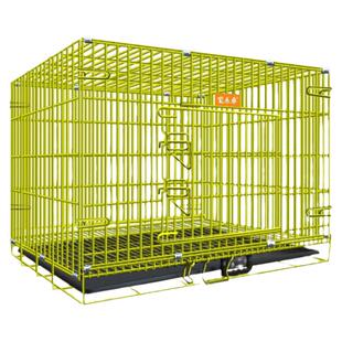 加粗可折叠狗笼子小型犬幼犬大型中型犬宠物猫笼加密结实室内纳米