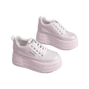 星期六厚底板鞋女鞋春季新款小个子轻便增高运动鞋女士休闲小白鞋