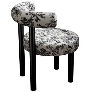 奶油风化妆椅家用椅子靠背梳妆台凳子女生卧室升降转椅美甲凳滑轮