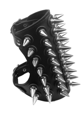 合金宽大子弹头铆钉圆盘超宽手链