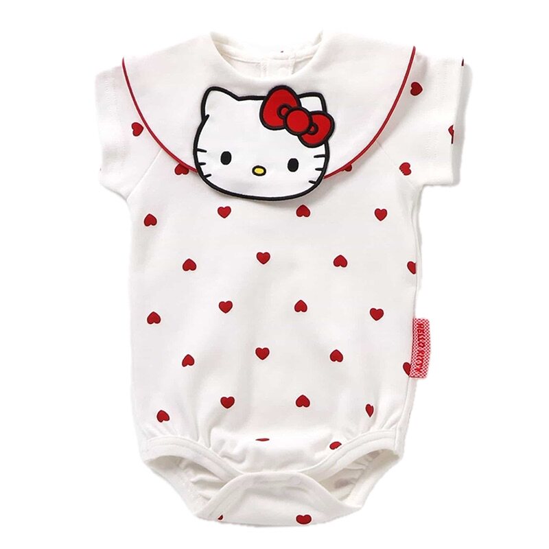 日本凯蒂猫 alc 2026春夏宝宝 hello kitty 布丁狗三角爬服连身衣