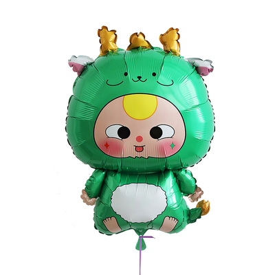 卡通十二生肖铝膜气球飘空氦气飞