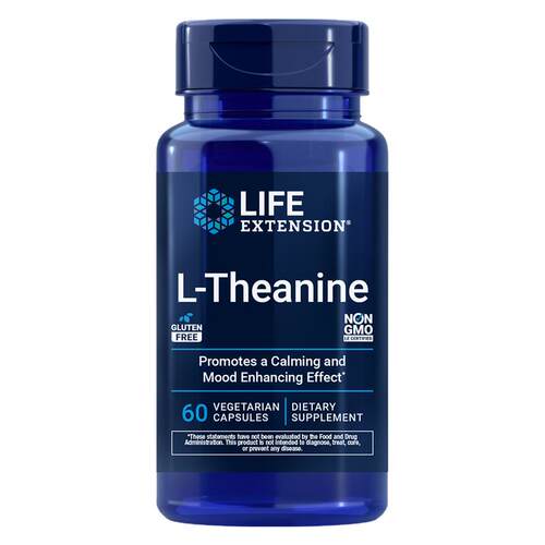 美国直邮lifeextension茶氨酸补充剂氨基酸L-Theanine情绪 压力