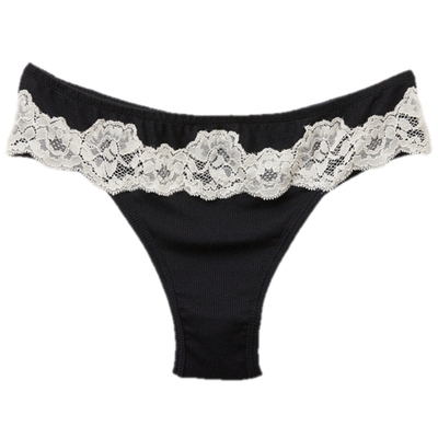 Intimissimi意舒漫时尚纯色花卉蕾丝低腰巴西式内裤SBD2547