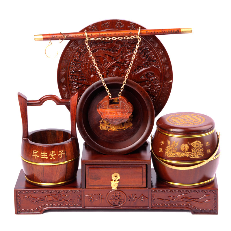 子孙桶套装红木陪嫁用品