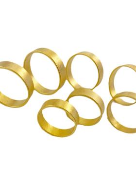 男沙金铜简约亚光戒指过水不掉色