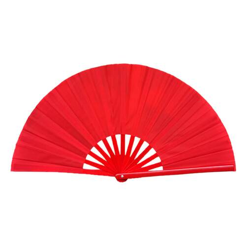 红色扇子功夫响扇红色黑色表演舞蹈雪龙吟扇太极扇双色舞蹈扇
