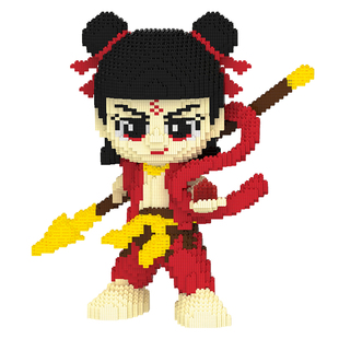 DUZ哪吒积木小颗粒2025新款男女孩拼装玩具成人版拼图6到12岁礼物