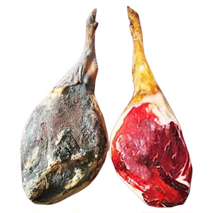 云南正宗宣威土猪火腿3年整只生吃片农家风干五花腊肉猪脚腊排骨