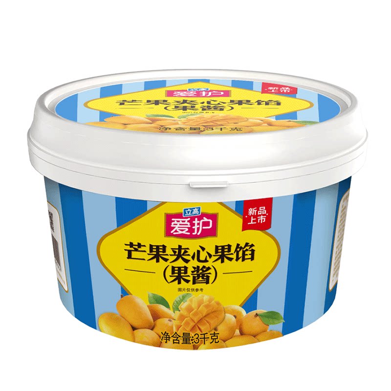立高爱护芒果果馅果酱3KG蛋糕夹心面包馅烘焙料装饰原料新仙尼