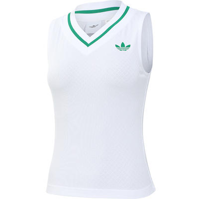 Adidas阿迪达斯三叶草网球服25年王欣瑜温网同款运动背心女JM4737