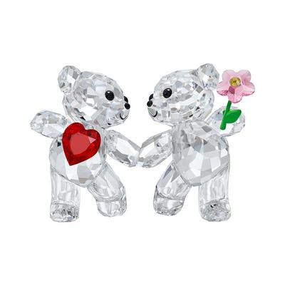 施华洛世奇开心熊仿水晶摆件