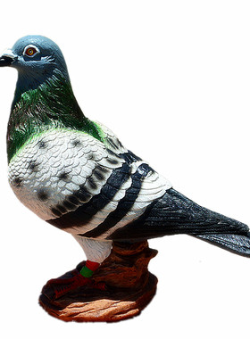 仿真鸽子摆件树脂工艺品白鸽模型花园庭院摆设婚庆场景鸽子装饰品