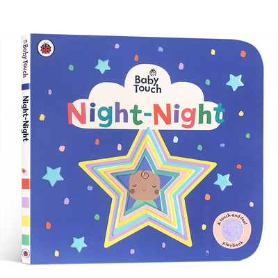 英文原版绘本Baby Touch: Night-Night宝宝接触:夜晚0-3岁幼儿Peekaboo躲猫猫Rainbow彩虹Playbook触摸书婴儿早教babytouch