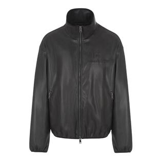 Armani/阿玛尼AX 男士潮牌时尚休闲皮夹克外套皮衣 6RZB17 ZE1CZ