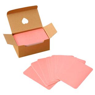 空白卡片硬纸明信片定制语单词卡片空白diy彩色卡片爱情兑换券200