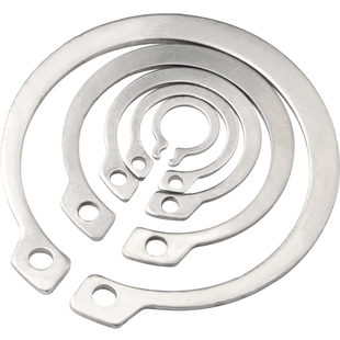 304不锈钢轴用弹性挡圈3-110轴承用卡簧卡环外卡簧表面光洁GB894