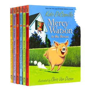 Mercy Watson 小猪梅西历险记6册 英文原版儿童桥梁章节小说 精美插图中小学英语阅读提升 Kate DiCamillo