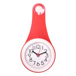 夜光厨房用表迷你小挂钟浴室防水厕所卫生间吸盘时钟静音挂墙小钟