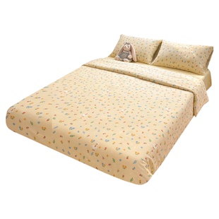 双层纱小黄鹅儿童卡通婴儿级纯棉床单单件床笠被套可搭配三四件套