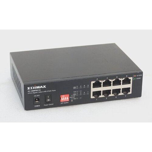 EDIMAX GS1008PHE V2 LONG RANGE 8PORT GIGABIT SWITCH WITH 4 P