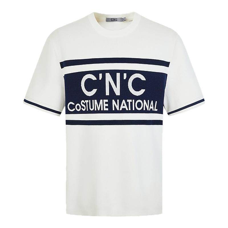 CNC男装奥莱轻奢提花短袖针织衫