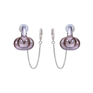 耳夹耳机配饰适用华为freeclip防丢链夹耳式防丢绳蓝牙耳机链耳饰