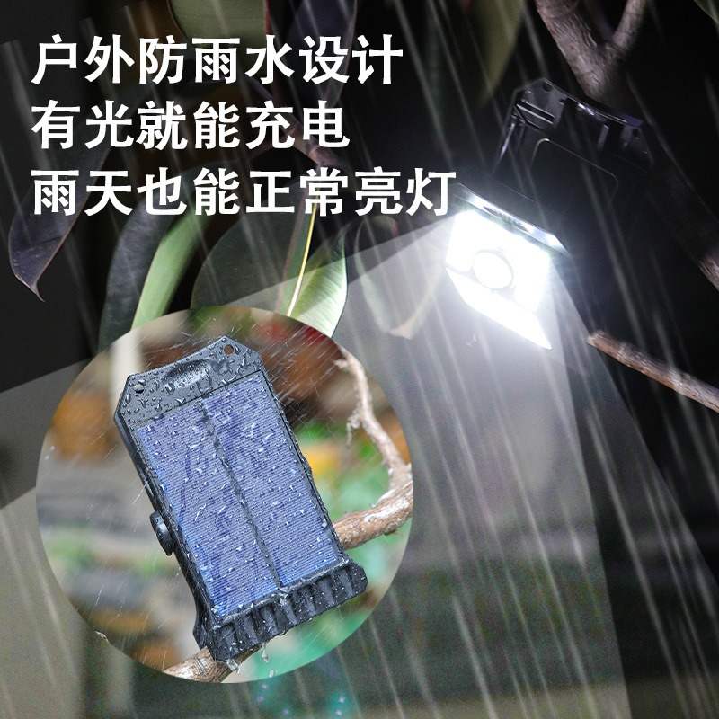 批发夹子灯新升级大露营太阳能壁灯光灯灯号户外灯感应灯补庭院灯