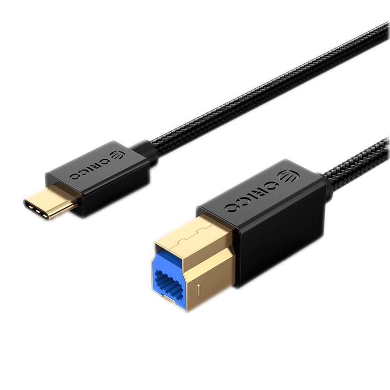 奥睿科Orico硬盘盒USB3.0转type-c接口数据线usb-b口延长线电脑硬盘柜手机充电网卡USB连接线0.5米1米连接器