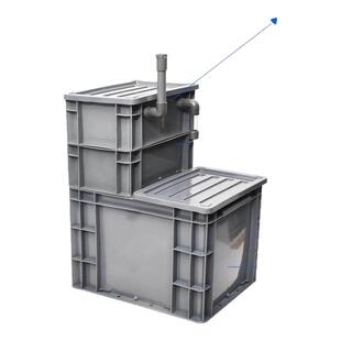 鱼缸改底滤滴流过滤盒干湿分离免打孔虹吸水管增氧净水底滤槽