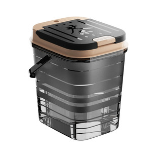 透明茶渣桶茶水桶废水桶提醒茶水垃圾桶干湿分离排水管泡茶喝茶