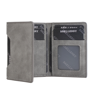 小卡包短款男士简约小巧皮夹多卡位超薄三折叠卡夹多功能证件卡套