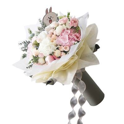 牛奶棉纸卷装韩国材料防水花束