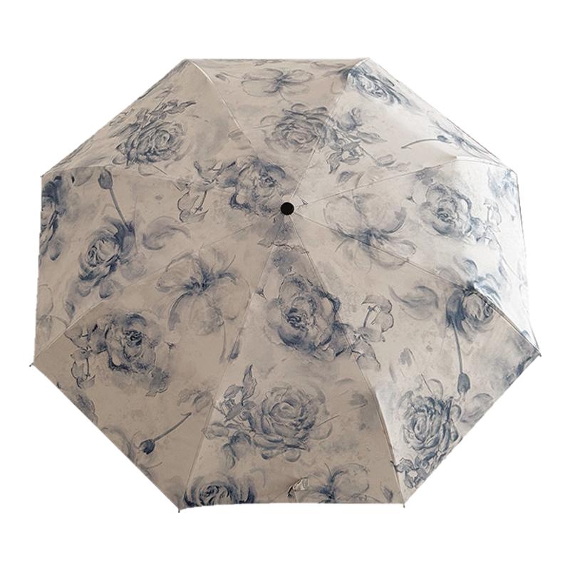 太阳伞小巧便捷折叠雨伞女士防晒防紫外线遮阳伞晴雨两用雨黑胶伞