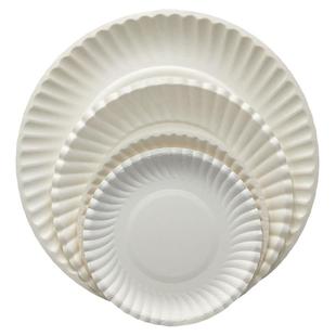 一次性纸碟子生日蛋糕切块用纸碟烧烤盘子儿童画画用大中小号100G