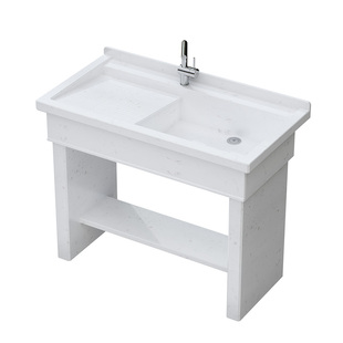 大理石洗衣池石材石头室外定制阳台带搓板防潮石板材石英石洗衣槽