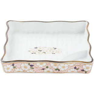 千代源饺子盘家用2025新款早餐分隔盘日式陶瓷蘸料盘子一体寿司盘