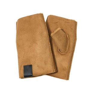 N.HOOLYWOOD FINGERLESS GLOVES 男女同款 保暖纯色无指手套