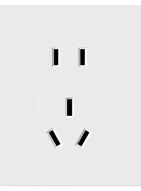 致尚白色86型LED开关插座面板