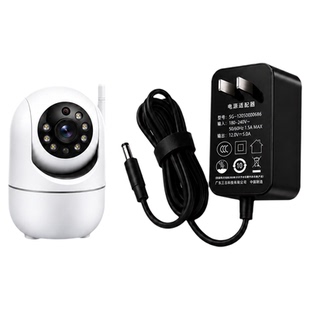 电源适配器12v5v1A2A3A4A5A适用华为鸿蒙小米大华海康威视萤石乔安监控摄像头通用dc圆孔延长电源线1m2m3m5m